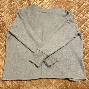 Grey Mock Neck Sweater